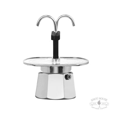 Bialetti- Mini Express. 2 cup. A device to make coffee at home.