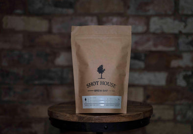 Single origin coffee beans. Promotional photograph of coffee beans