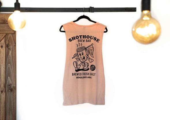 AS colour tank top. Shot House branded. Pink