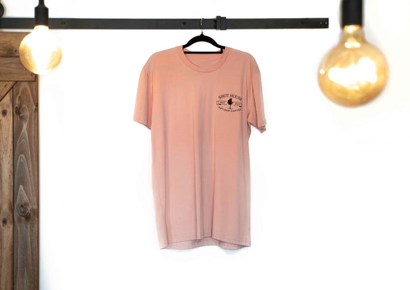 AS colour tee. Shot House branded. Pink