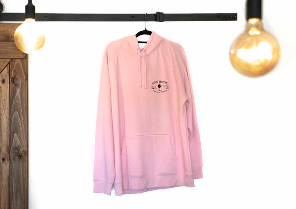 AS colour. Pink Shot House branded hoody